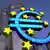 Euro symbol in front of European Central Bank