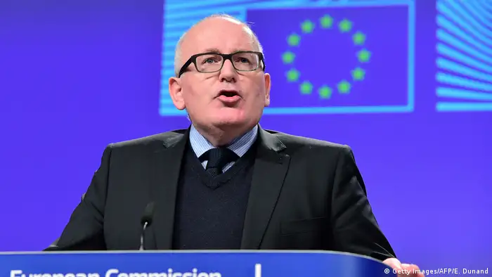 Belgien-EU Vize-Präsident der EU-Kommission Frans Timmerman (Getty Images/AFP/E. Dunand)