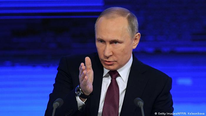 Russland Jahrespressekonferenz Wladimir Putin