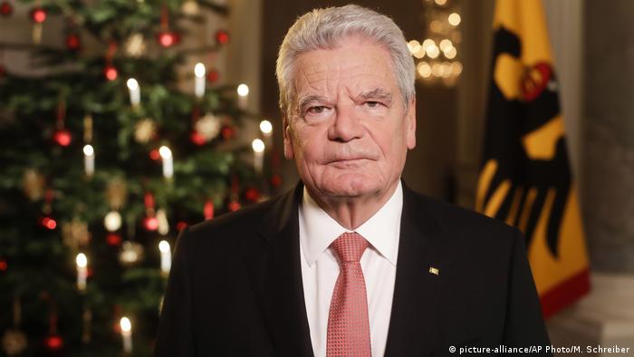 Deutschland Weihnachtsansprache Bundespräsident Gauck
