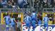 Hoffenheim players celebrate scoring Hoffenheim players celebrate scoring
