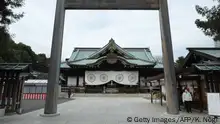 A general view of the Yasukuni Shrine, which honours millions of Japanese war dead but also senior military and political figures convicted of war crimes after World War II, in Tokyo on December 29, 2016. Japan's defence minister went to a controversial war shrine in Tokyo on December 29, media reports said, the day accompanying Prime Minister Shinzo Abe on a highly symbolic visit to Pearl Harbor. / AFP / Kazuhiro NOGI (Photo credit should read KAZUHIRO NOGI/AFP/Getty Images)
