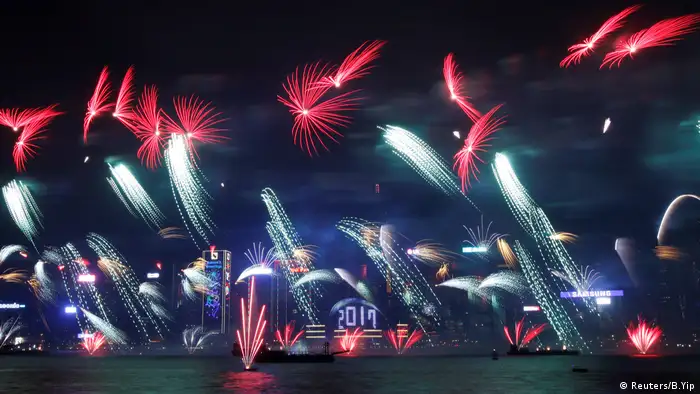 Feuerwerk Hong Kong 2017
