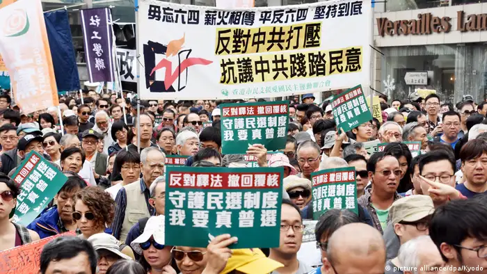China Neujahresproteste in Hongkong