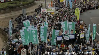 China Neujahresproteste in Hongkong