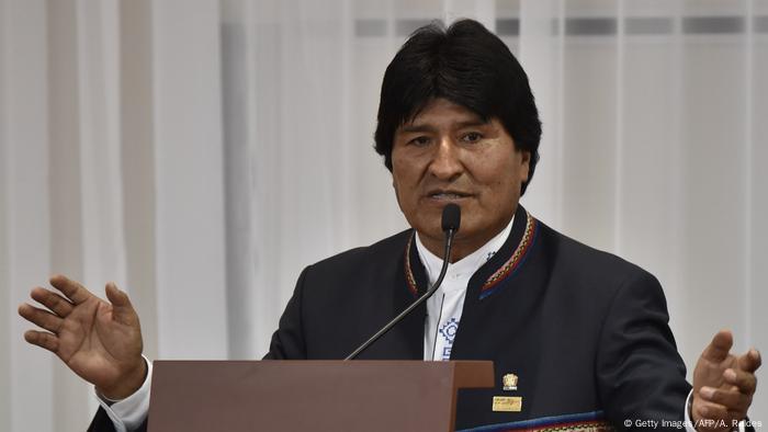 Bolivien Präsident Eva Morales (Getty Images/AFP/A. Raldes)