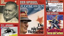 Zum 70. Jahrestag des Magazins „Der Spiegel“ machen wir eine Bildergalerie mit Titelseiten des Magazins über Jugoslawien/Serbien
