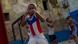 A boy practices boxing in Havana A boy practices boxing in Havana