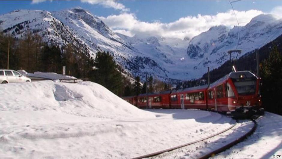 A Scenic Train Ride through the Swiss Alps DW 01/09/2017