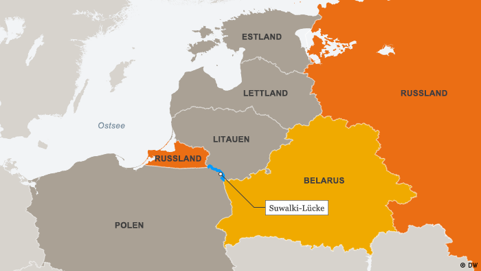 Karte Suwalki Lücke Deutsch Karte Suwalki Lücke Deutsch