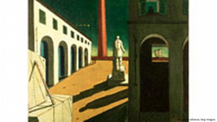 A 1915 painting by Giorgio de Chirico titled 'Fear of Waiting'