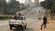 Abidjan - Ivory Coasts Soldaten in Pickup Abidjan - Ivory Coasts Soldaten in Pickup