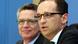 Nähern sich in Sicherheitsfragen an: Bundesinnenminister Thomas de Maizière und Bundesjustizminister Heiko Maas Nähern sich in Sicherheitsfragen an: Bundesinnenminister Thomas de Maizière und Bundesjustizminister Heiko Maas