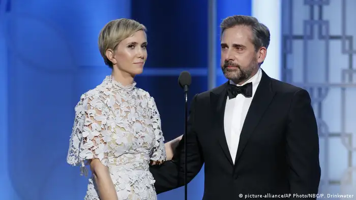 USA Golden Globes 2017 Kristen Wiig und Steve Carell (picture-alliance/AP Photo/NBC/P. Drinkwater)