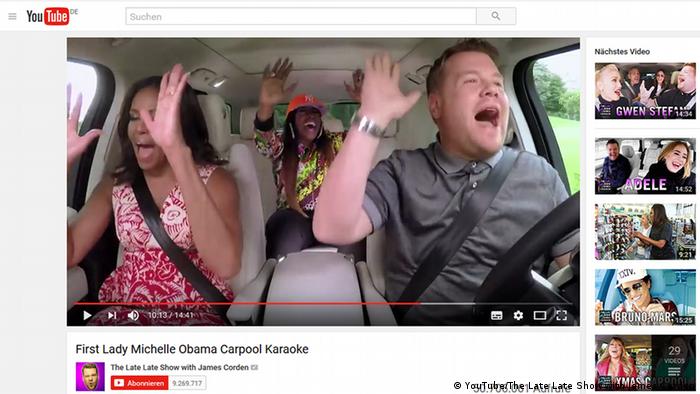 Screenshot James Corden Carpool Karaoke Michelle Obama (YouTube/The Late Late Show with James Corden)