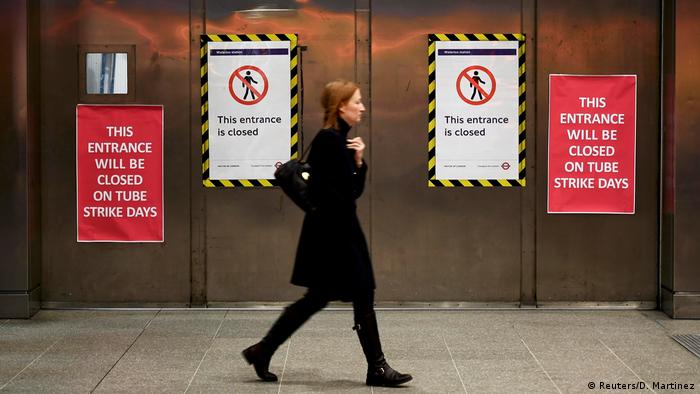 Großbritannien U-Bahn-Streik in London (Reuters/D. Martinez)