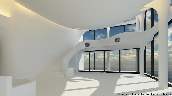 Computer simulation of the Elbphilharmonie penthouse.