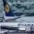 Fluggesellschaften Ryanair und Lufthansa am Frankfurter Flughafen