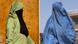 Kombibild Marokkanische Burka Afghanische Burka Kombibild Marokkanische Burka Afghanische Burka