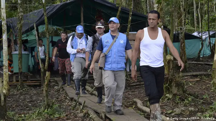 Kolumbien FARC Demobilisierungszone Lager Front 34 Alberto Martinez (Getty Images/AFP/P. Arboleda)