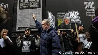 USA Donald Trump Pressekonferenz in New York City - Protest