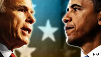 McCain Obama Fernsehduell USA Wahlkampf Symbolbild