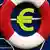 Euro sign with life preserver