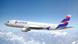 Airbus 320-200 of Latam in mid-air Airbus 320-200 of Latam in mid-air