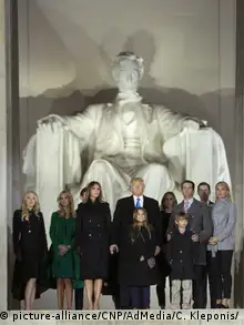 USA | Trump-Familie am Lincoln Memorial anlässlich des Make America Great Again Welcome Celebration concert