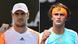 Bildkombo Mischa Zverev und Alexander Zverev Australian Open Tennis Bildkombo Mischa Zverev und Alexander Zverev Australian Open Tennis