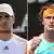 Bildkombo Mischa Zverev und Alexander Zverev Australian Open Tennis