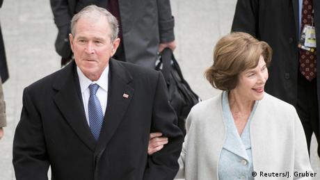 USA Amtsübernahme Trump George W. Bush mit Frau Laura (Reuters/J. Gruber)