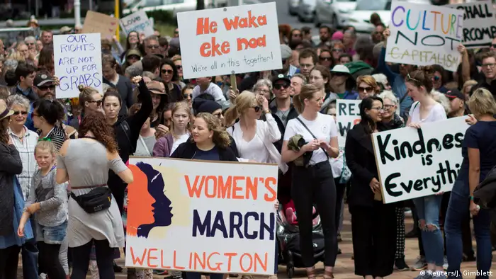 Women's March in Wellington Neuseeland (Reuters/J. Gimblett)
