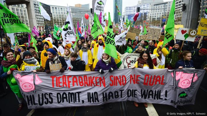 Deutschland Protest Landwirte Grüne Woche in Berlin