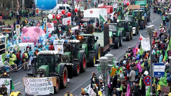 Deutschland Protest Landwirte Grüne Woche in Berlin