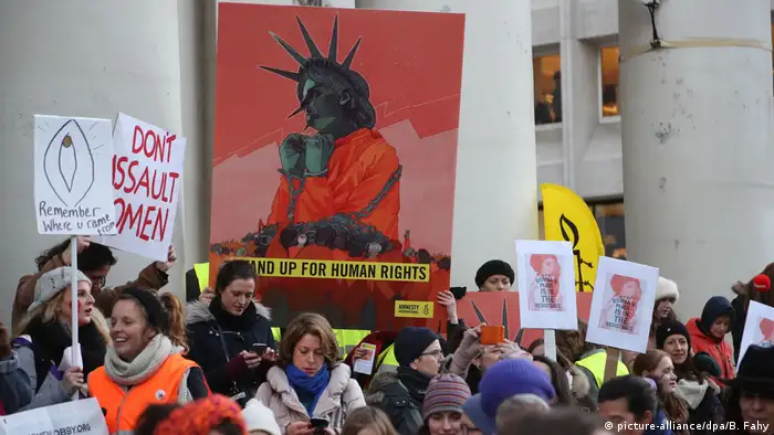 Proteste gegen Trump - Belgien (picture-alliance/dpa/B. Fahy)