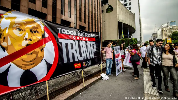 Proteste gegen Trump - Brasilien (picture-alliance/dpa/ZUMA WIRE/C. Faga)