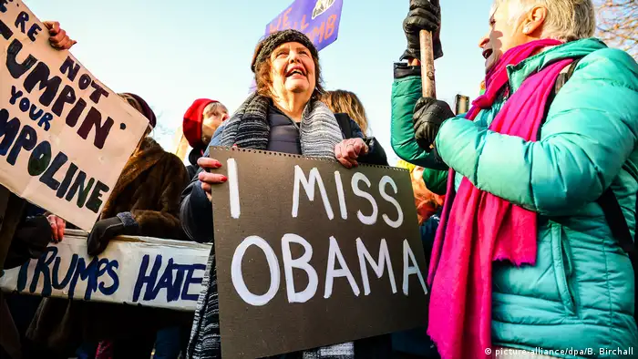 Proteste gegen Trump in Großbritannien (picture-alliance/dpa/B. Birchall)