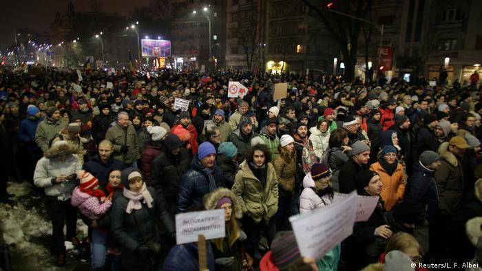 Rumänien Bukarest Proteste gegen Regierung