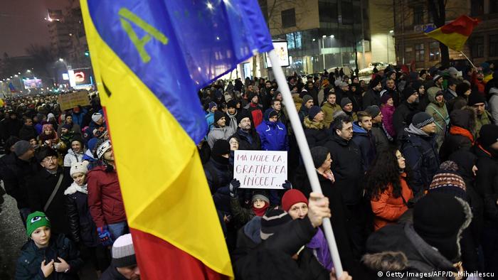 Rumänien Bukarest Proteste gegen Regierung