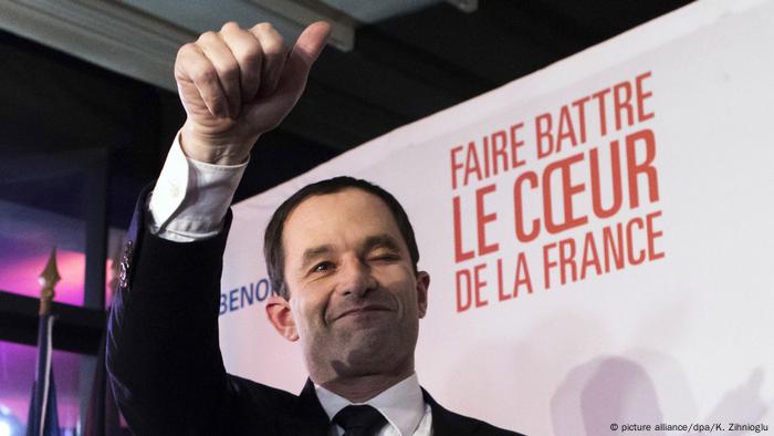 Präsidentschaftswahl Frankreich Benoit Hamon (picture alliance/dpa/K. Zihnioglu)