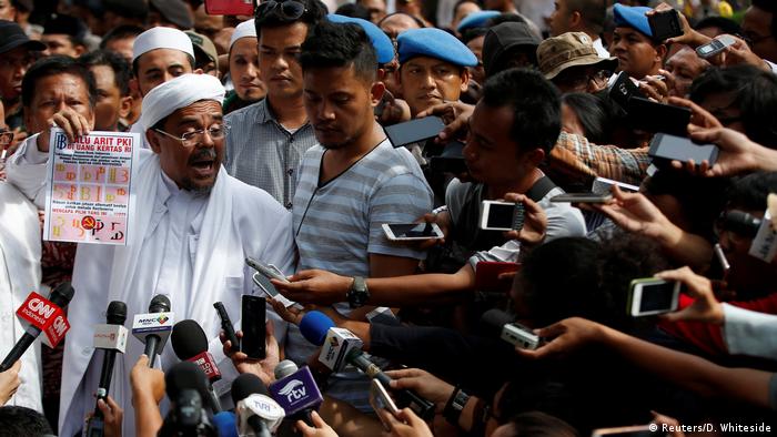 Indonesien Islamisten Demo in Jakarta Habib Rizieq