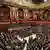 Members of the Parliament applauds newly elected President Sergio Mattarella at the end of his speech in Rome