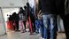 Unemployment line at the Federal Labor Agency Unemployment line at the Federal Labor Agency