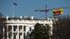 Washington Weißes Haus Greenpeace Aktion Resist Banner Washington Weißes Haus Greenpeace Aktion Resist Banner
