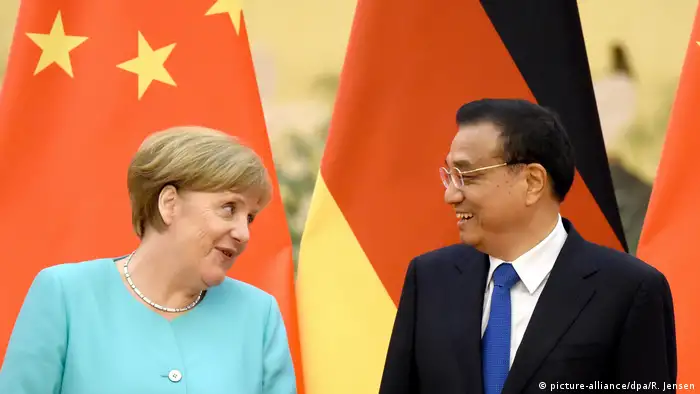 China Ministerpräsident Li Keqiang und Angela Merkel
