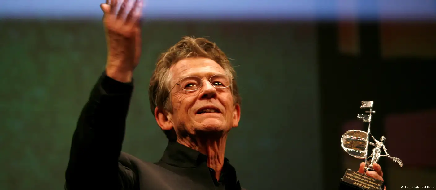 Actor John Hurt dies from pancreatic cancer – DW – 01/28/2017, image size:1408x616