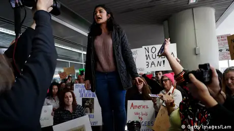 USA Amerika protestiert gegen den Einreiseverbot für Muslime San Francisco (Getty Images/Lam)