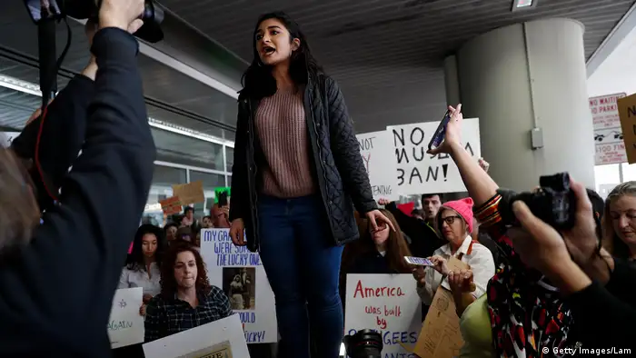 USA Amerika protestiert gegen den Einreiseverbot für Muslime San Francisco (Getty Images/Lam)