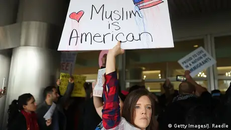 USA Amerika protestiert gegen den Einreiseverbot für Muslime Miami (Getty Images/J. Raedle)